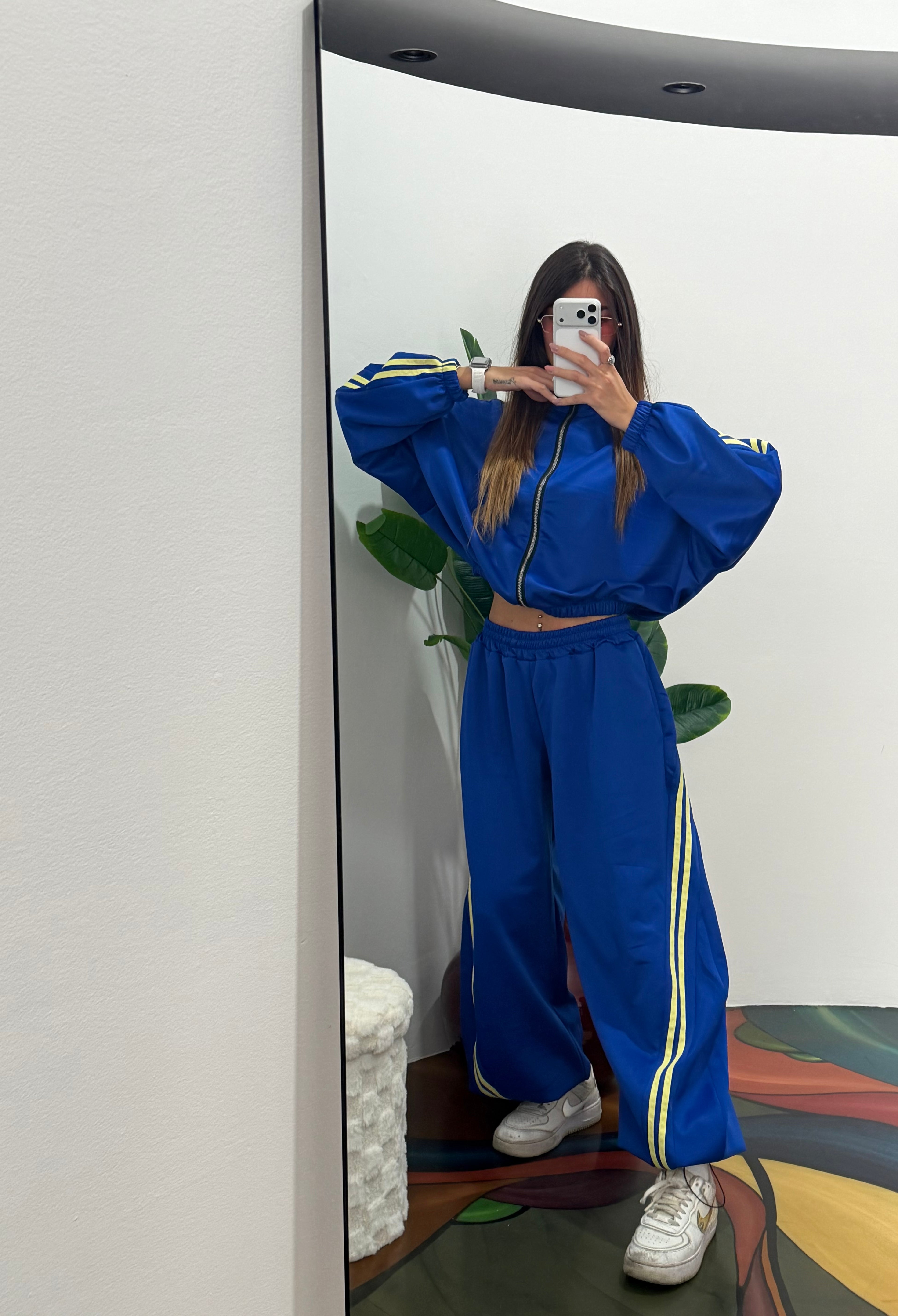 Coordinato tuta sporty-blu