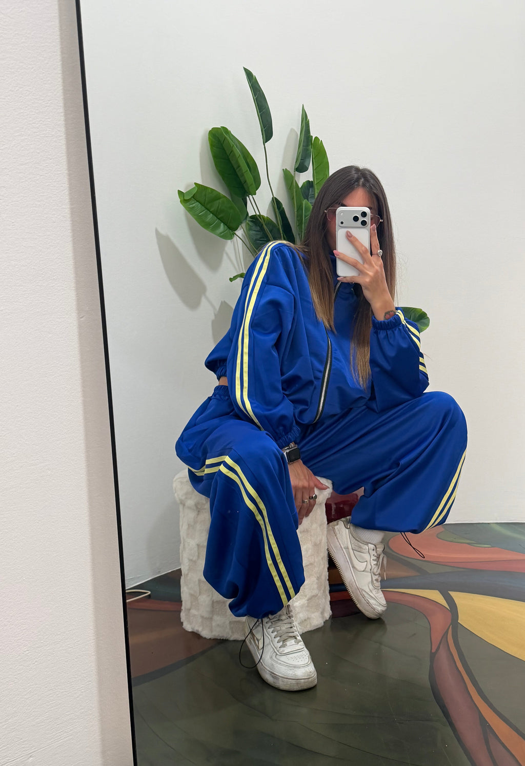 Coordinato tuta sporty-blu