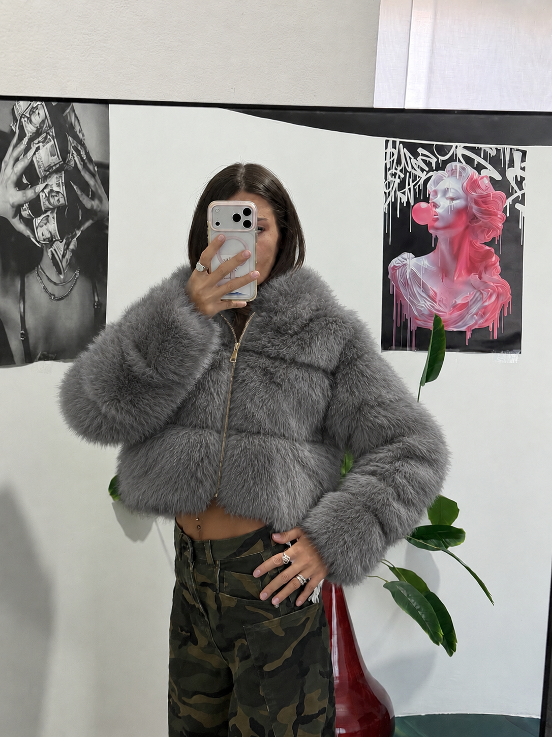 Pelliccia - grigio