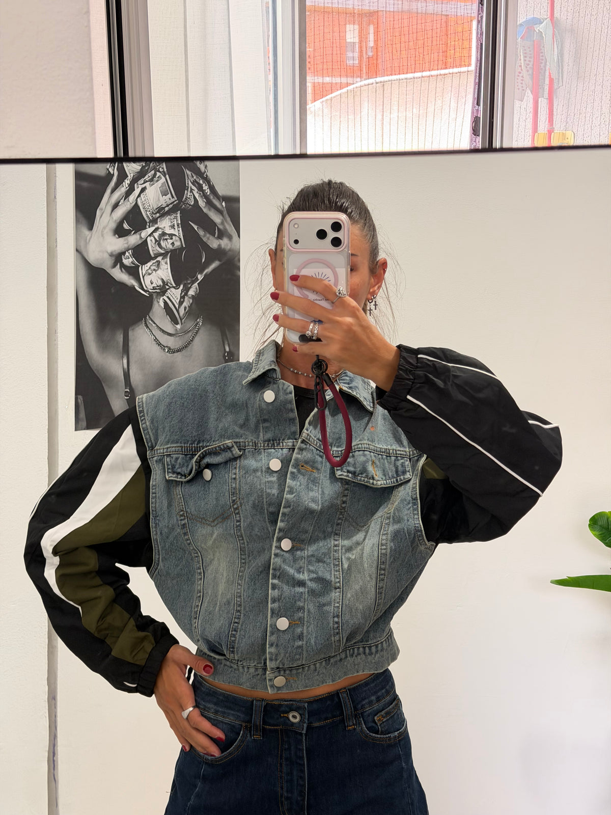Giacca denim street