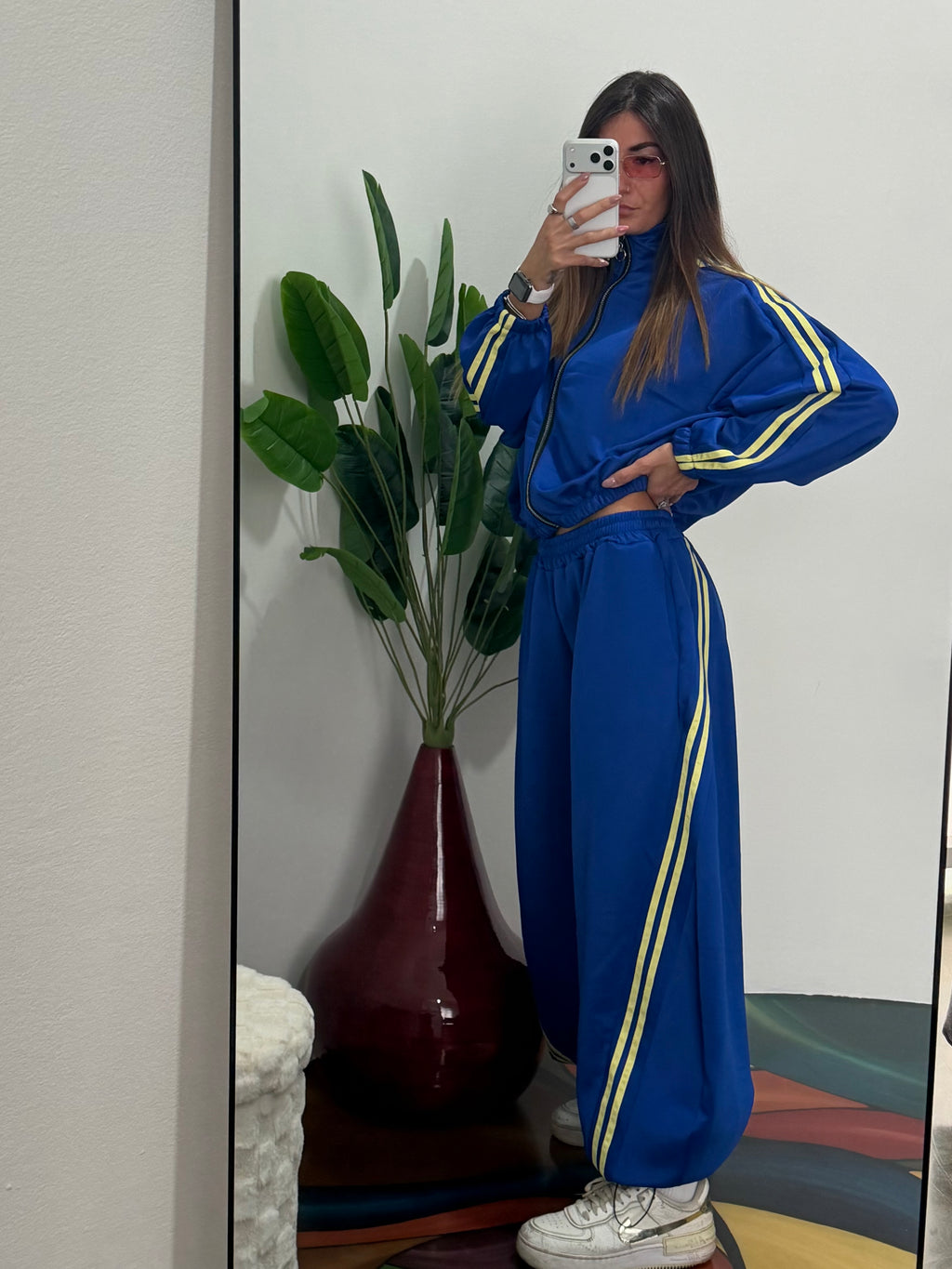 Coordinato tuta sporty-blu