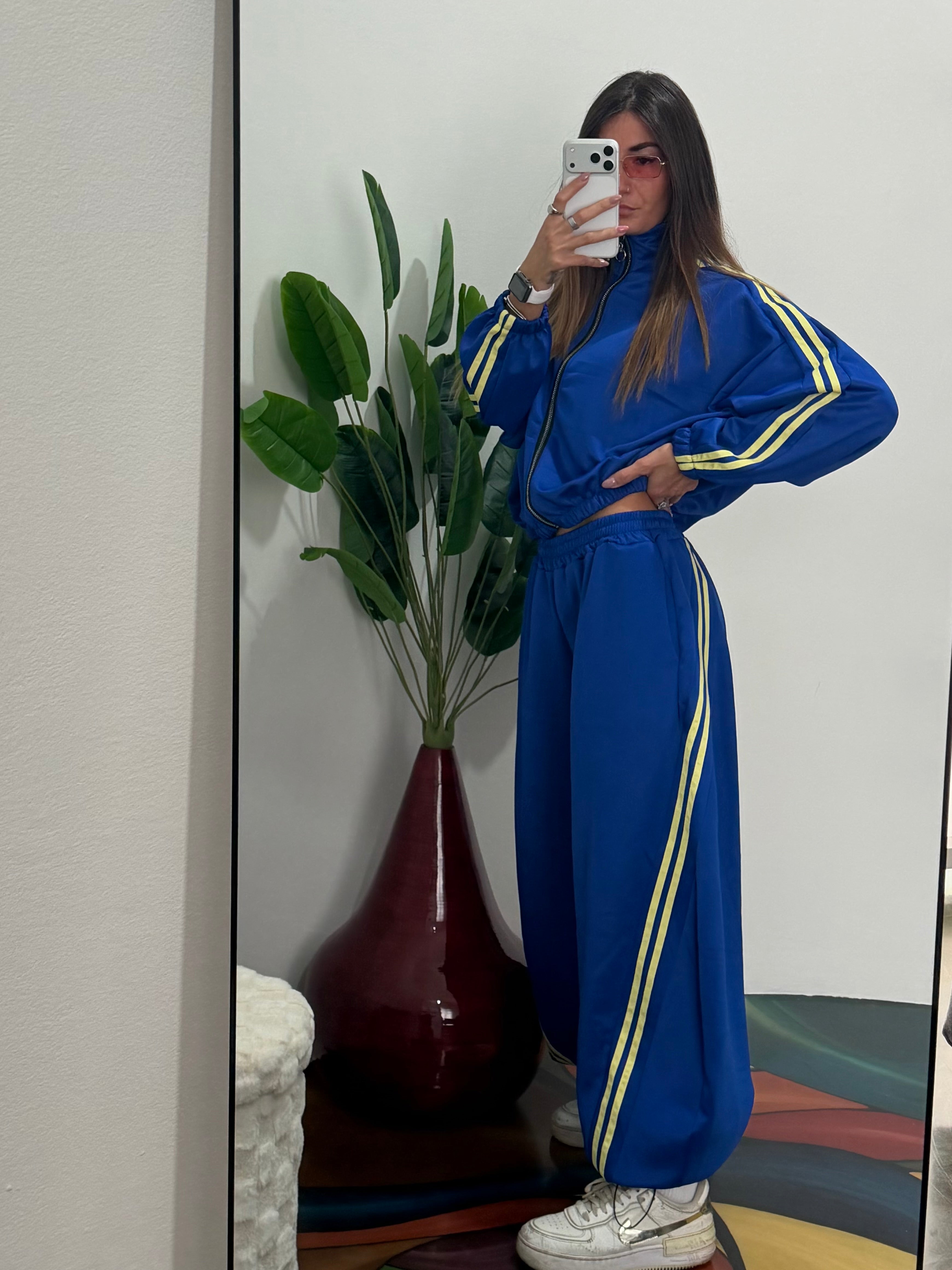 Coordinato tuta sporty-blu