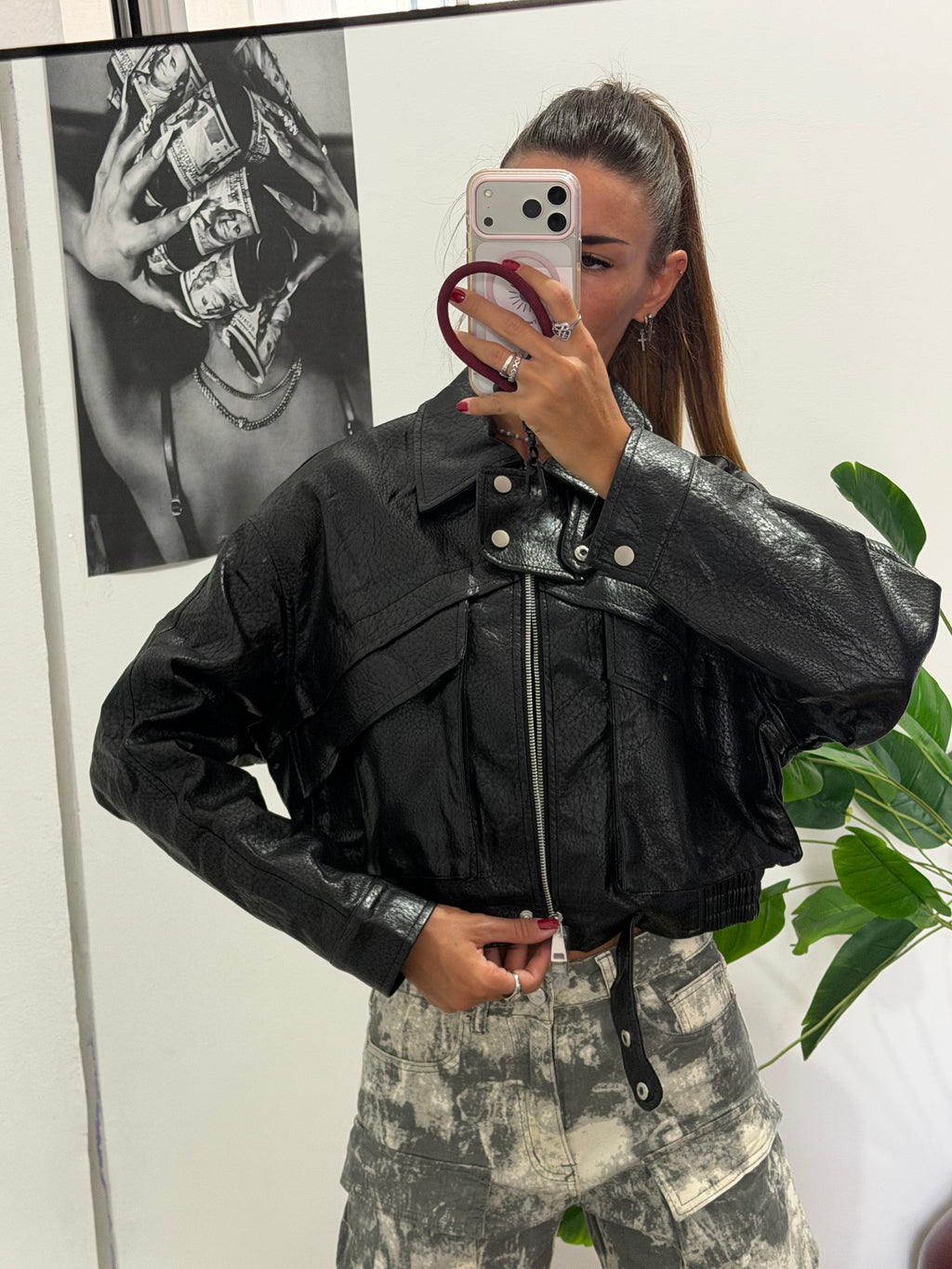 Giacca di pelle dark