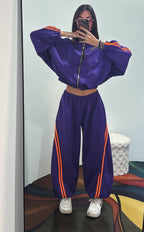 Coordinato tuta sporty - Viola