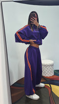 Coordinato tuta sporty - Viola