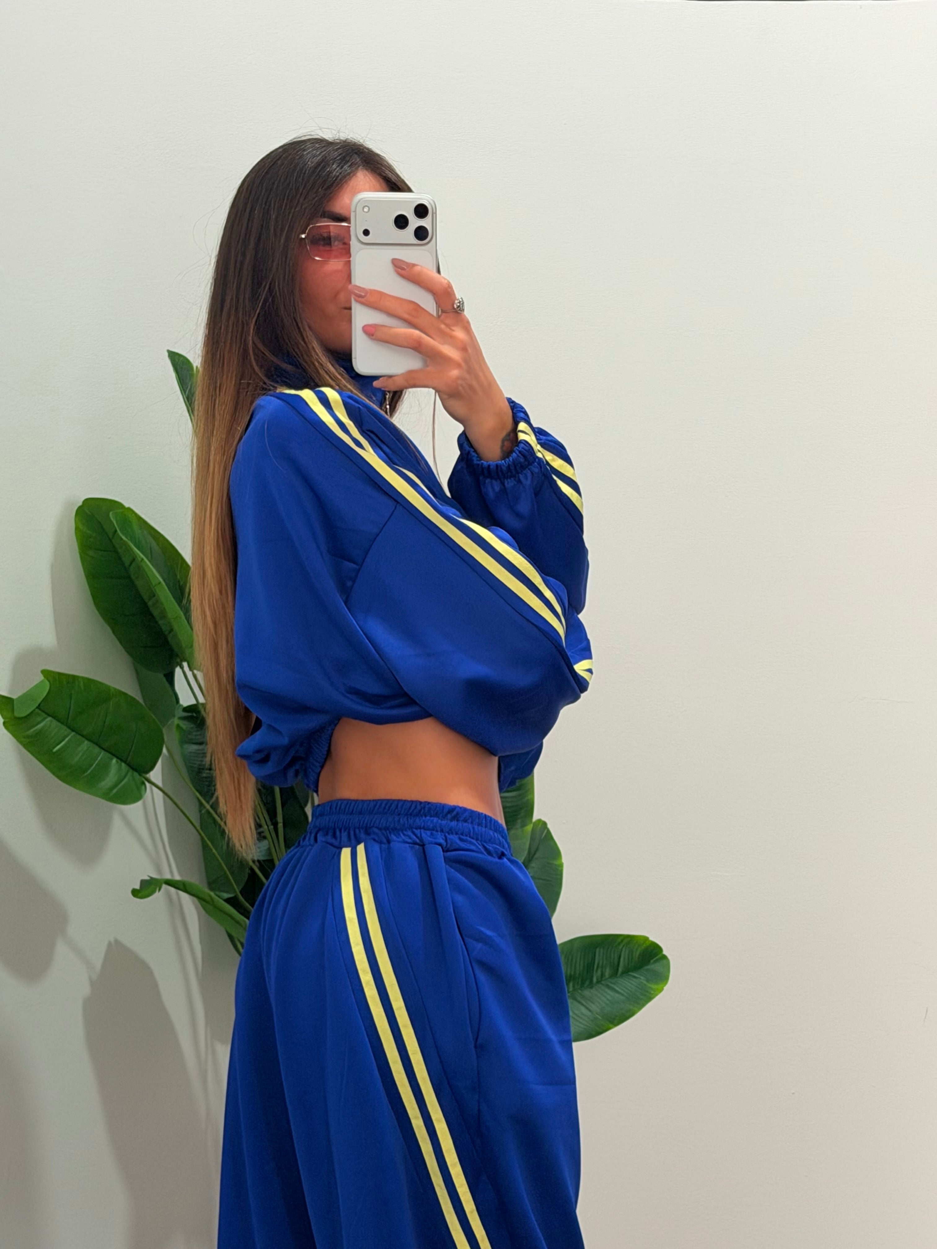 Coordinato tuta sporty-blu