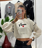 Pull Amour - Bianco