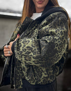 Bomber Leopard - verde