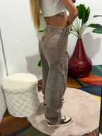 Jeans cargo 5409- tortora