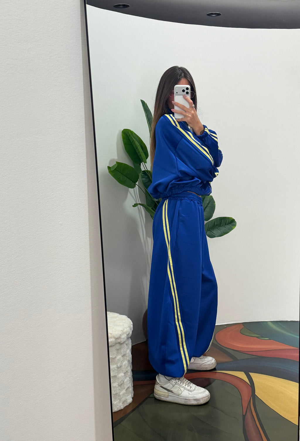 Coordinato tuta sporty-blu
