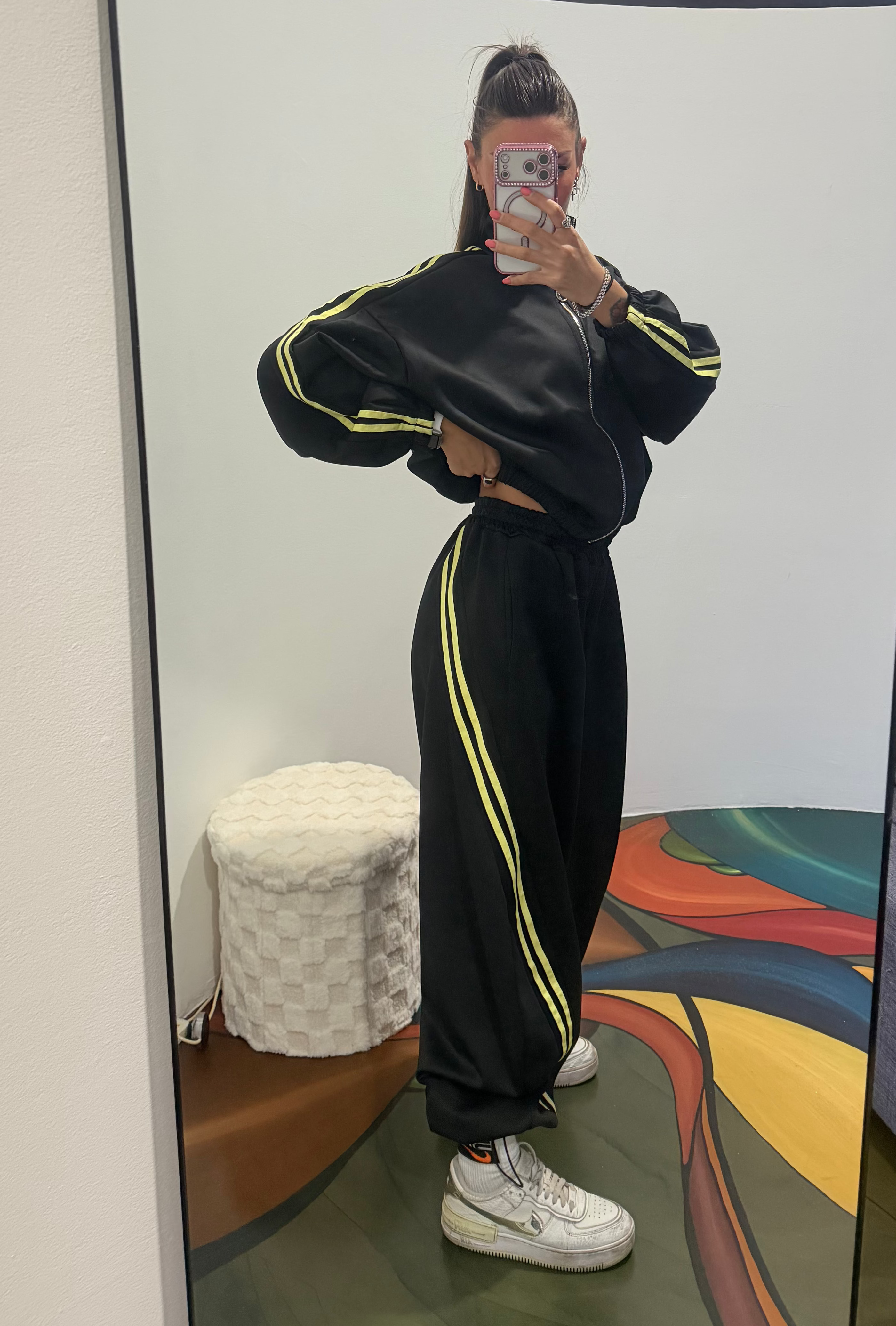 Pantalone tuta sporty - nero