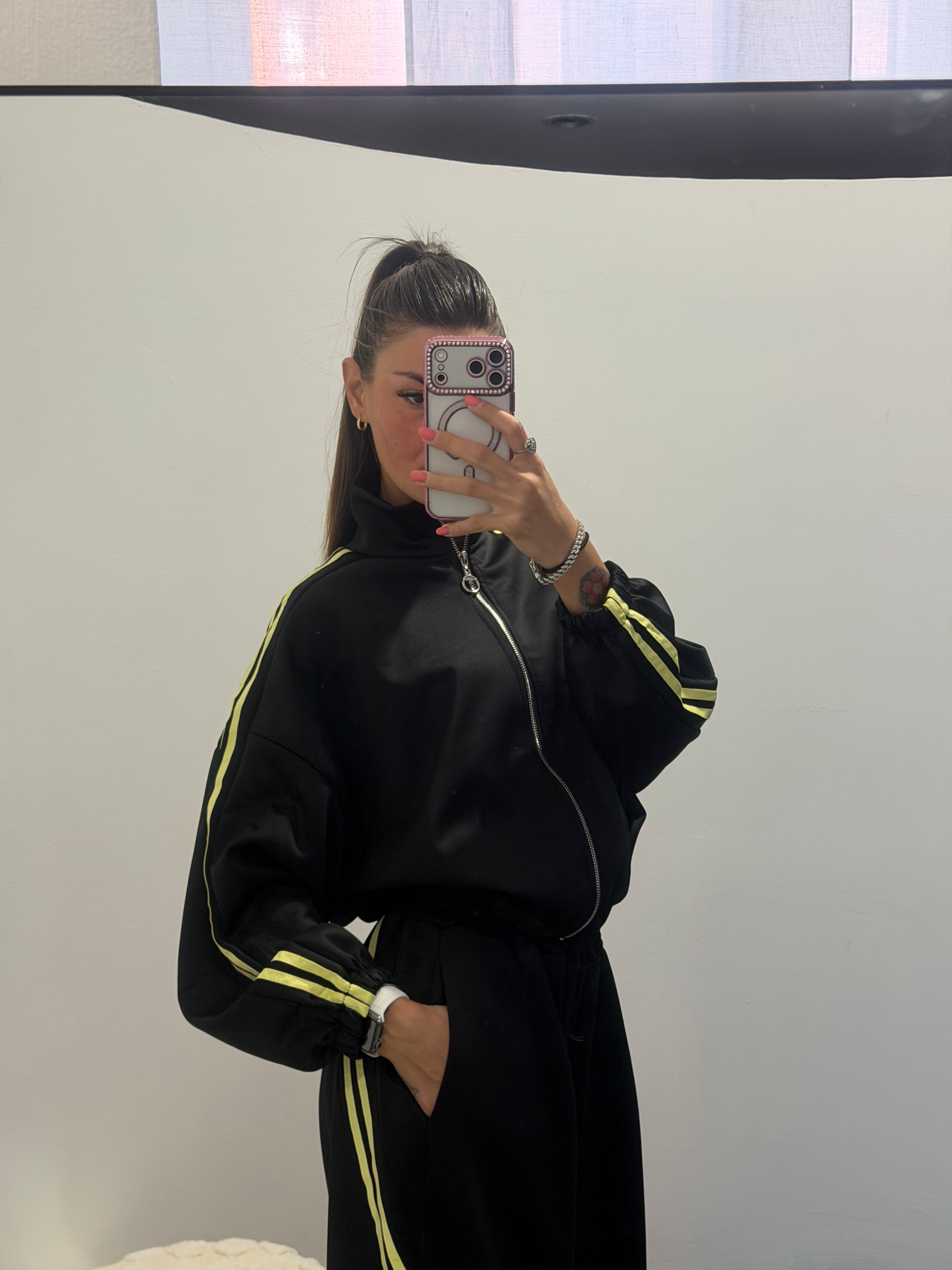 Pantalone tuta sporty - nero