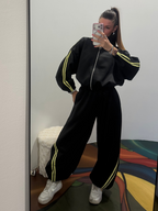 Pantalone tuta sporty - nero