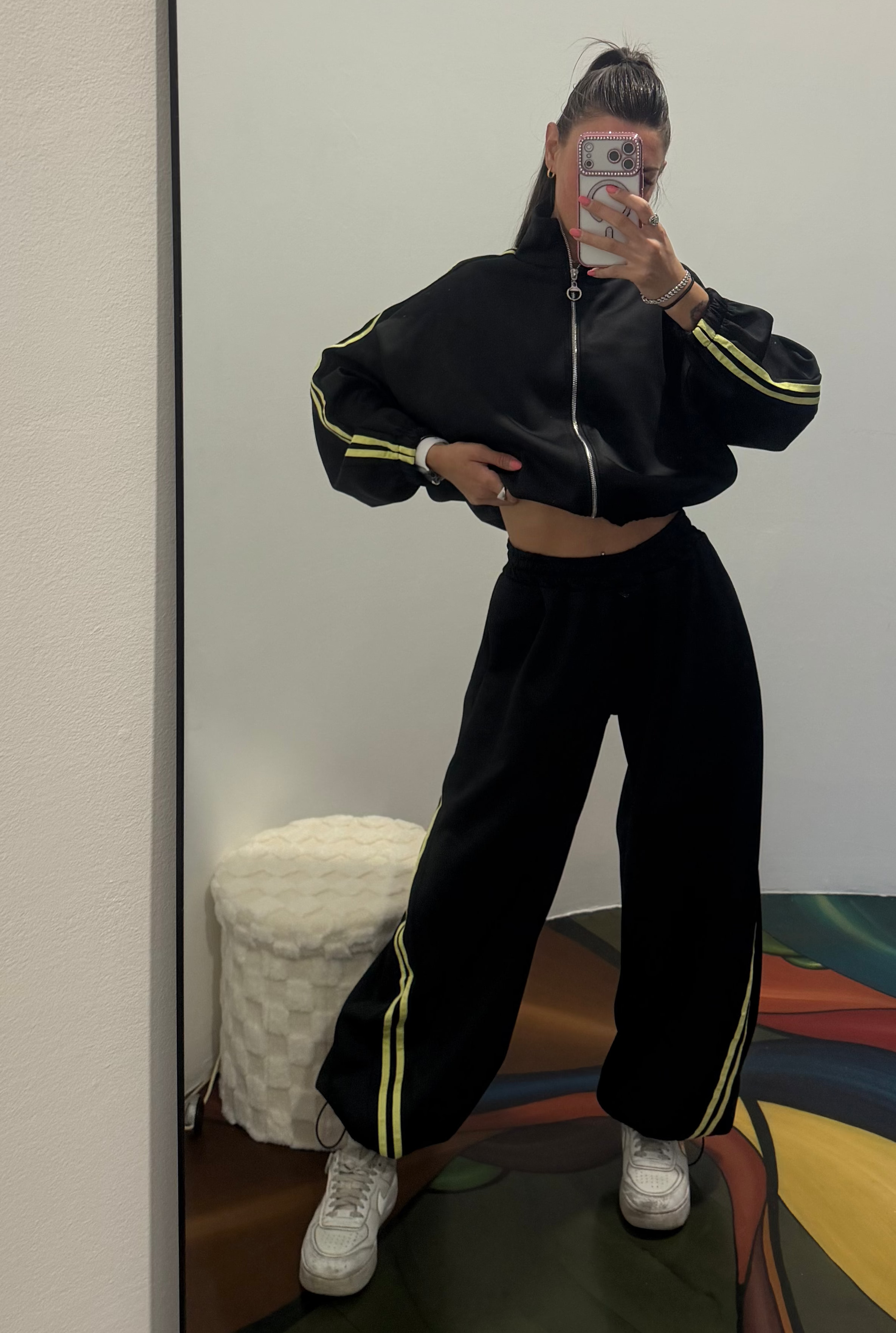 Pantalone tuta sporty - nero